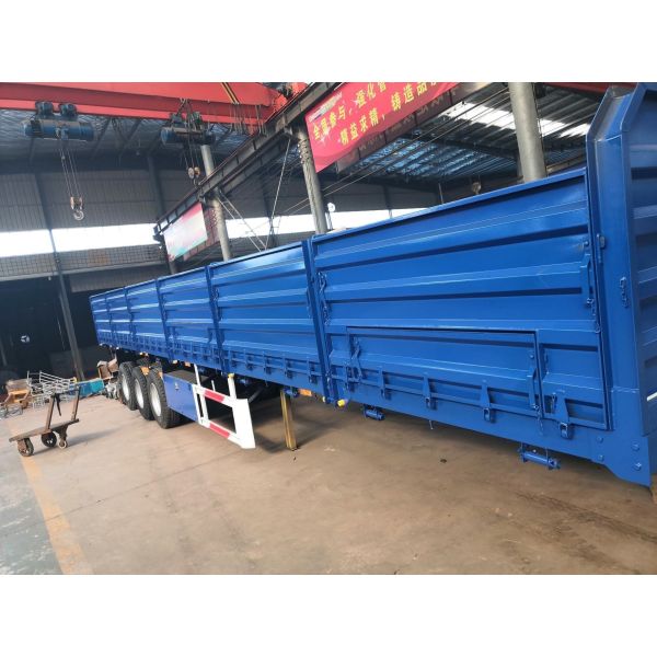 Customized Side Wall Height Advanced Flatbed Trailer With Semi Trailer