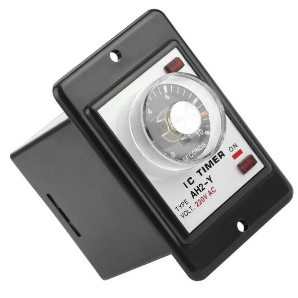 Power on delay timer time relay 0-60 minutes panel installation with socket base