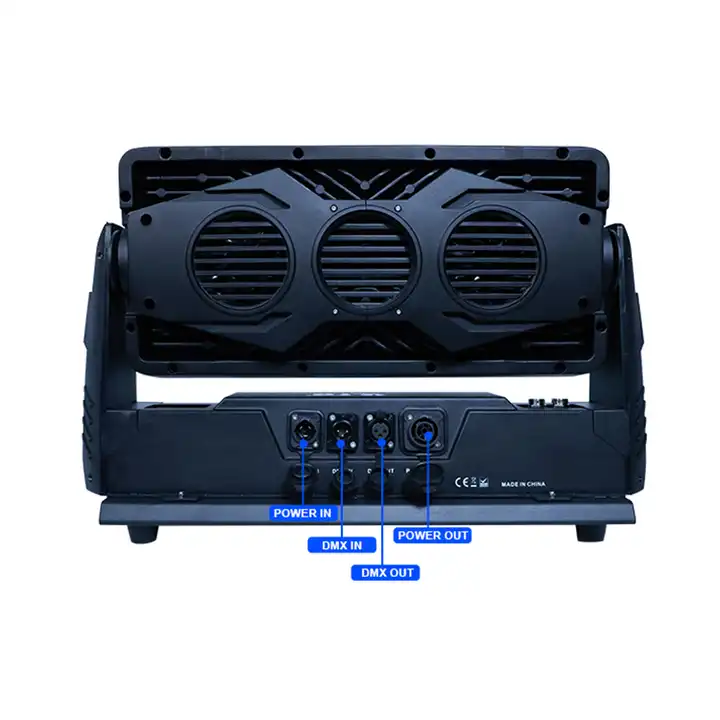 Outdoor 60x10W RGBW LED Moving Head Stage Lights DMX 512 4/6/9CH