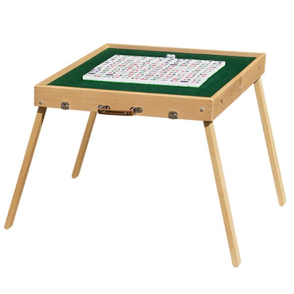 Wood Style Panel Portable Folding Mahjong Table for Outdoor Party Events and