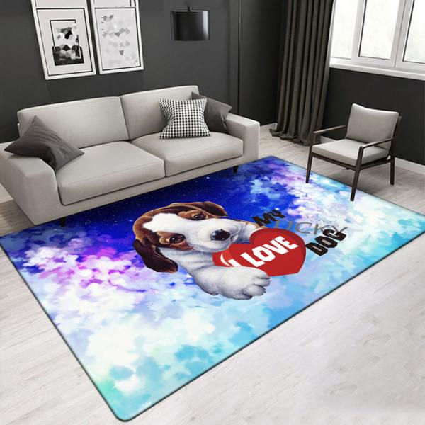 Quality 120*160 cm hot sale area rug Cartoon pattern children bedroom & playroom carpet for sale