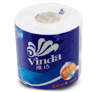 toilet tissue rewinding and cutting with packing machine product making