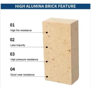 High Temperature Kiln Refractory Bricks High Quality Al2O3 45-80% Alumina