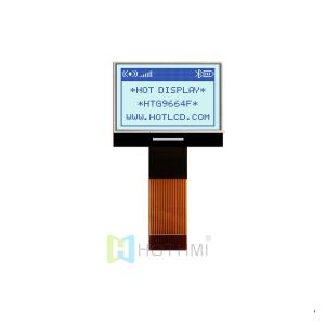 1.1 96X64 Graphic COG LCD | STN+ Display | 3.0V with White Backlight | Blue Text on Gray Background | Arduino | ST7549