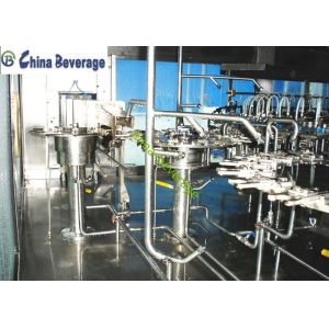 PET Bottled Juice Bottle Filling Machine , Beverage Packaging Machine Apple