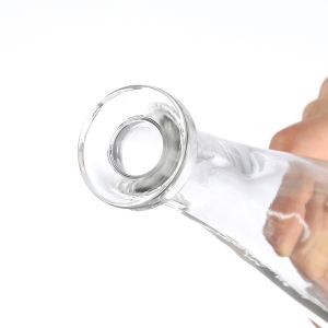 Super Flint Glass Customized Logo Painting Triangle Shape High Flint Color Empty