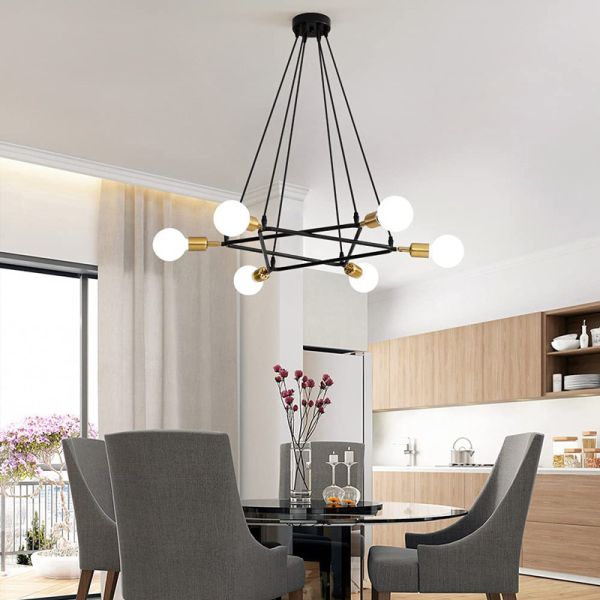 American Modern Simple Triangle Chandelier Living Room Restaurant Cafe Bar Pendant Light