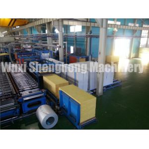 PU Sandwich Panel Production Line Electrical / Hydraulic Controlling