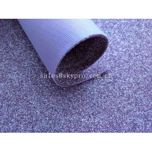 Good Looking Purple EVA Foam Glitter Sheets For Toys / Decoration , No Woven
