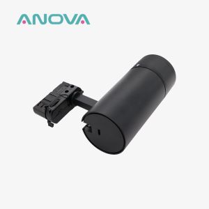 24-60° Zoomable Track Light 3 Phase Black Adjustable Spotlight