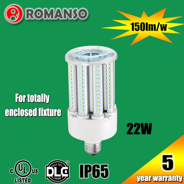 22w E27 LED Corn COB Bulb with Samsung / Epistar SMD2835 LED Source , IP65 Waterproof
