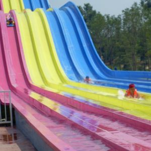 Side-by-side Multi-lane Fiberglass Race Slide, Racing Waterslide, Custom Water