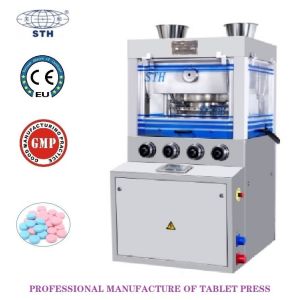 80KN Pharmaceutical Chemical Rotary Tablet Press Machine With Touch Screen