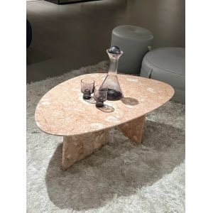 PinkShell Natural Marble Table Handcrafted For Versatile Applications