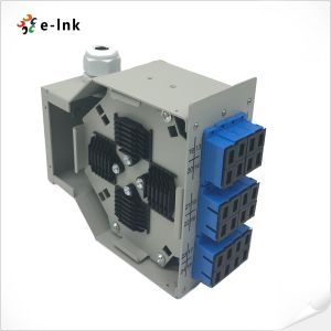 12SC Duplex DIN-Rail Patch Panel 24-Port Industrial Grade -40°C to 80°C