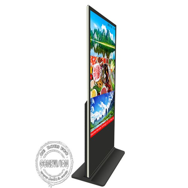 65" 75" 85" Indoor Floor Standing Android 11 OS 4K Mall Advertising Kiosk