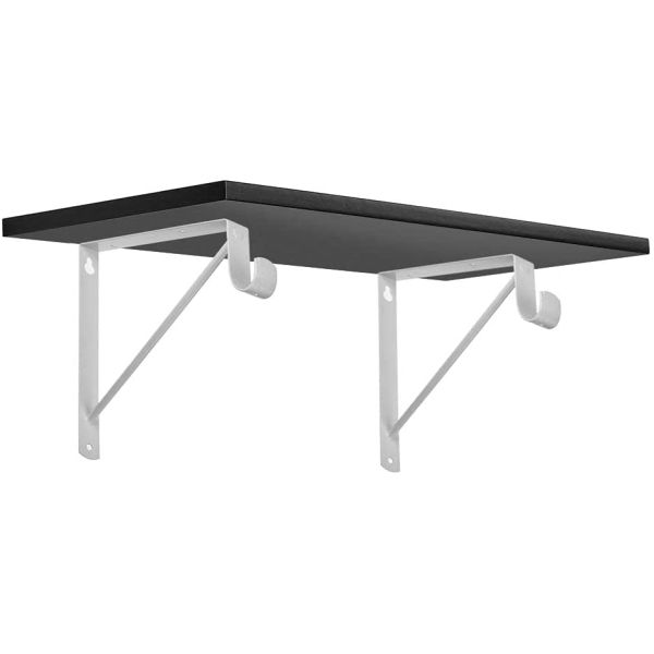 Standard Closet Shelves Bracket with Rod Shelving Support and Screws Easy Installation