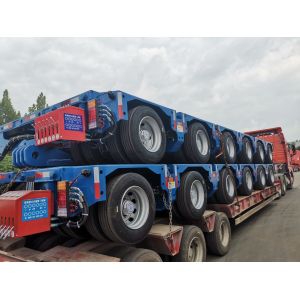 1310mm Wheel Base Customized Gooseneck Semi Trailer For Heavy Duty Cargo