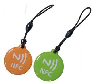 China Programmable Waterproof NFC Epoxy Tag With Printing QR Code Unique ID Number on sale