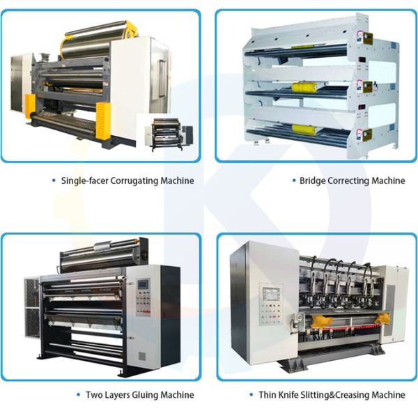 Control Closed Loop Automatic Control System Corrugated Cardboard Production Line With Conveyer And Stacker