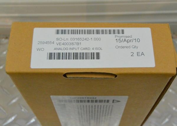 Quality EMERSON VE4003S7B1 Isolated Input Terminal Block Easy Operational Process Control for sale