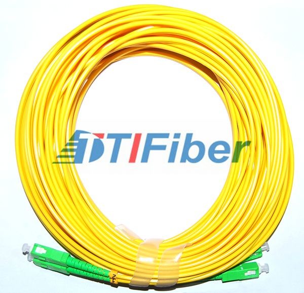 Quality 10M FTTH Fiber Patch Cord With SC / APC Singlemode Mutimode Simplex Duplex for sale