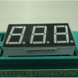 Triple Digit 7 Segment LED Display Yellow Color For Electric Oven / Microwave