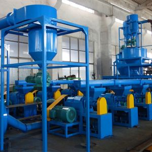 45Kw 60 Mesh Rubber Grinder Machine Old Tyre Recycling Machine