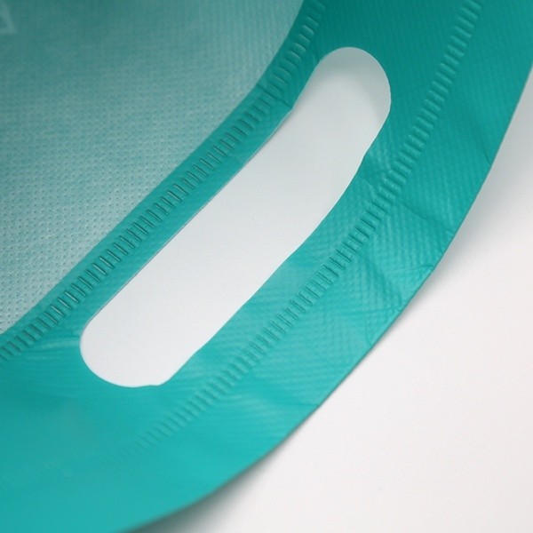 WENZHOU die cut handle non woven carry bag hot sales eco d-cut reusable non woven bag