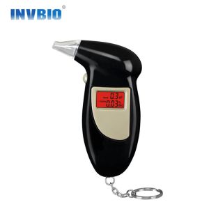 Police Car Digital Bactrack Alcohol Breathalyzer Keychain With Alkaline Battery