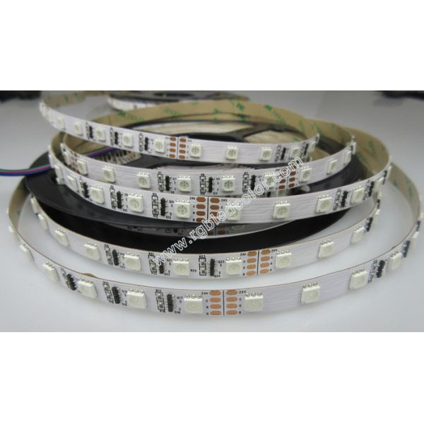 Quality DC24V 60LED/M 10MM PCB 5050 RGB Multicolor Constant Current Flex LED Strip Light for sale
