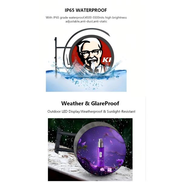 Outdoor P4.28 Round LED display screen /Circle LED Logo Display