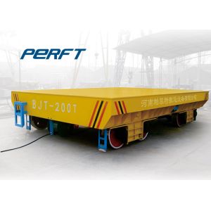 Wholesale Motorized Flat Bed Transport Wagon , Industry Transfer Rail Automated Guided Vehicles from china suppliers