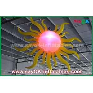Fire - proof Inflatable Lighting Decoration , Nylon Cloth LED Lighting Ball
