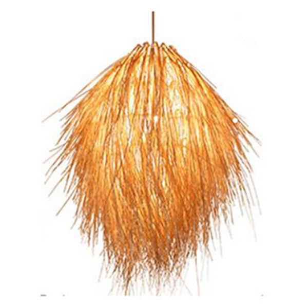Pinecone Tassel Bamboo Chandelier Tea room Lounge natural rattan Hotel lamp(WH-WP-88)