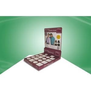 Recyclable POP Cardboard Retail Counter Displays Racks UV Coating