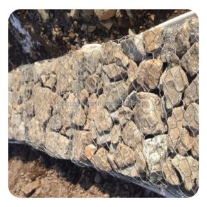 Galvanized Iron Wire Hexagonal Gabion Wall Cages Box with Punching Processing