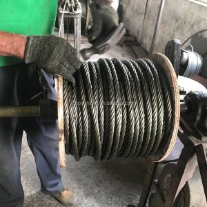 Steel Wire Rope 6x12 FC Non-Alloy Bright Line Contacted Ungalvanized Strand
