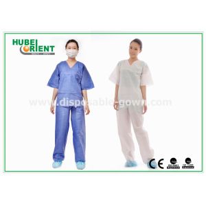 China Breathable Surgical Disposable Protective Gowns Shirt And Pant Hospital Use on sale