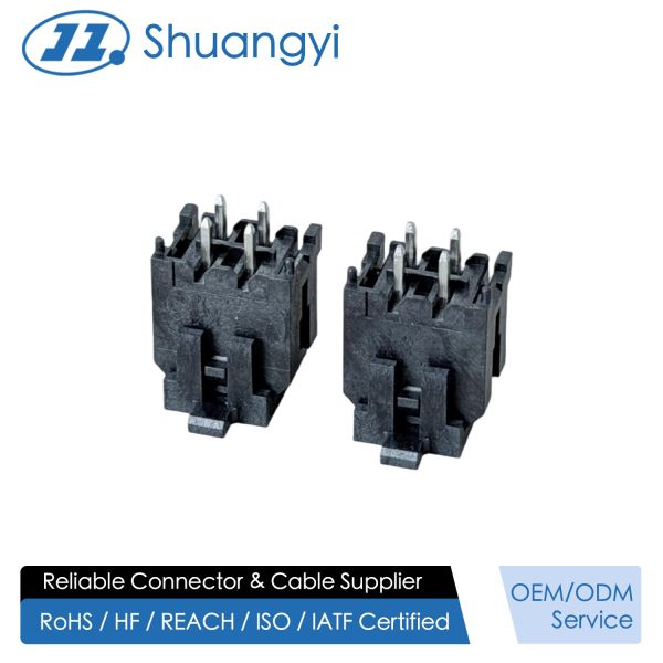 Micro-Fit 3.0 Dual-Row Straight Pin Header Connector for 2×2Pin, 3.0 Pitch, Tin