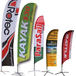 Aluminum Advertising Beach Flag Banner / Custom Made Flags And Banners