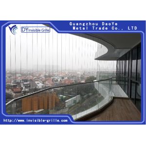 China Building Curve Balcony Invisible Grille Tensile Strength Wire on sale