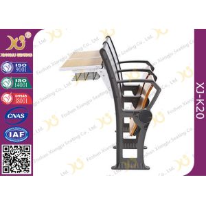 Gravity Return Folded Seat Lecture Hall Chair Table With Writing Board For