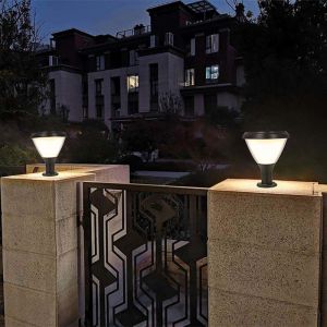 Modern Led Fence Deck Light Lantern Column Lamp for Patio Garden Decoration