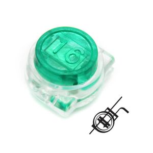 Gel Filled Green Butt Connector Terminals Clear Plastic Case
