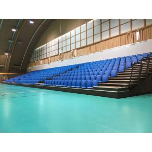 920mm Width Retractable Bleacher Seating Folding Telescopic Chairs
