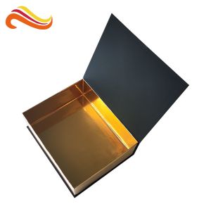 Bookshape Black Color Decorative Cardboard Gift Boxes Paper Material 1000g
