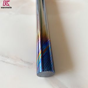 Timascus Mokuti Titanium Damascus Rod Timascus Rod 30mm Diameter