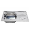 factory liquidation WY8050B modern kitchen designs kitchens sink single bowl with drain board kitchen sink for sale