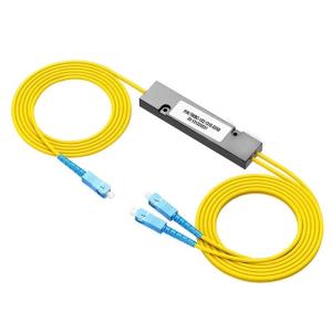 1x2 SC/UPC FBT Coupler Fiber Optic Cable Splitter -40- 85C for Communication